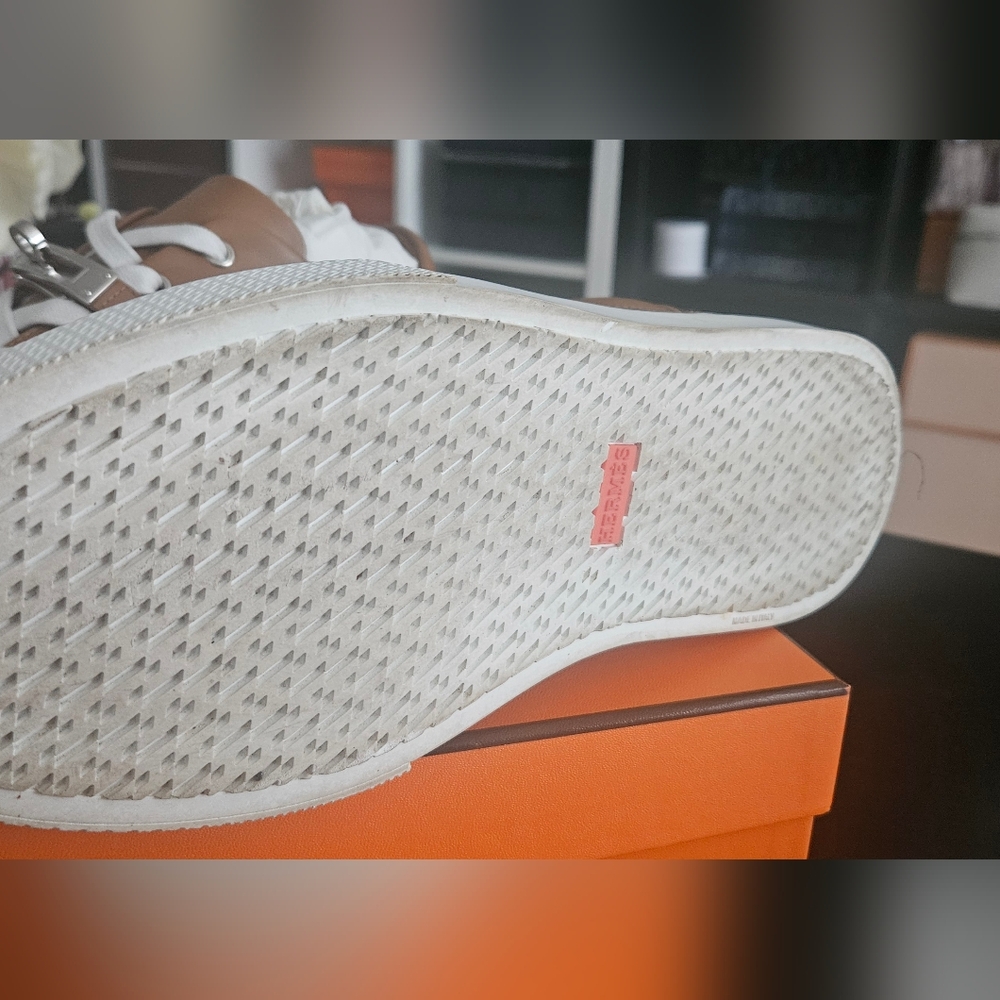 Hermes Epsom Day Sneakers Size 40/10 - Picture 5 of 10